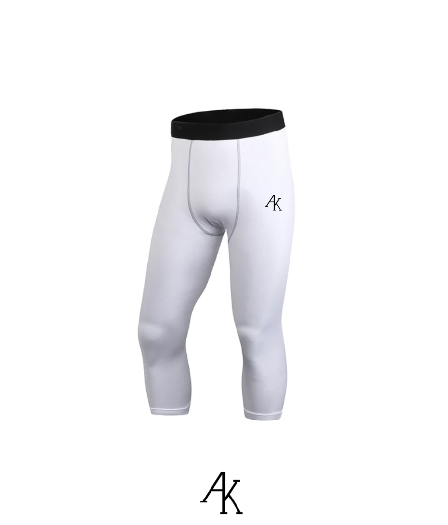 All white compression pants online