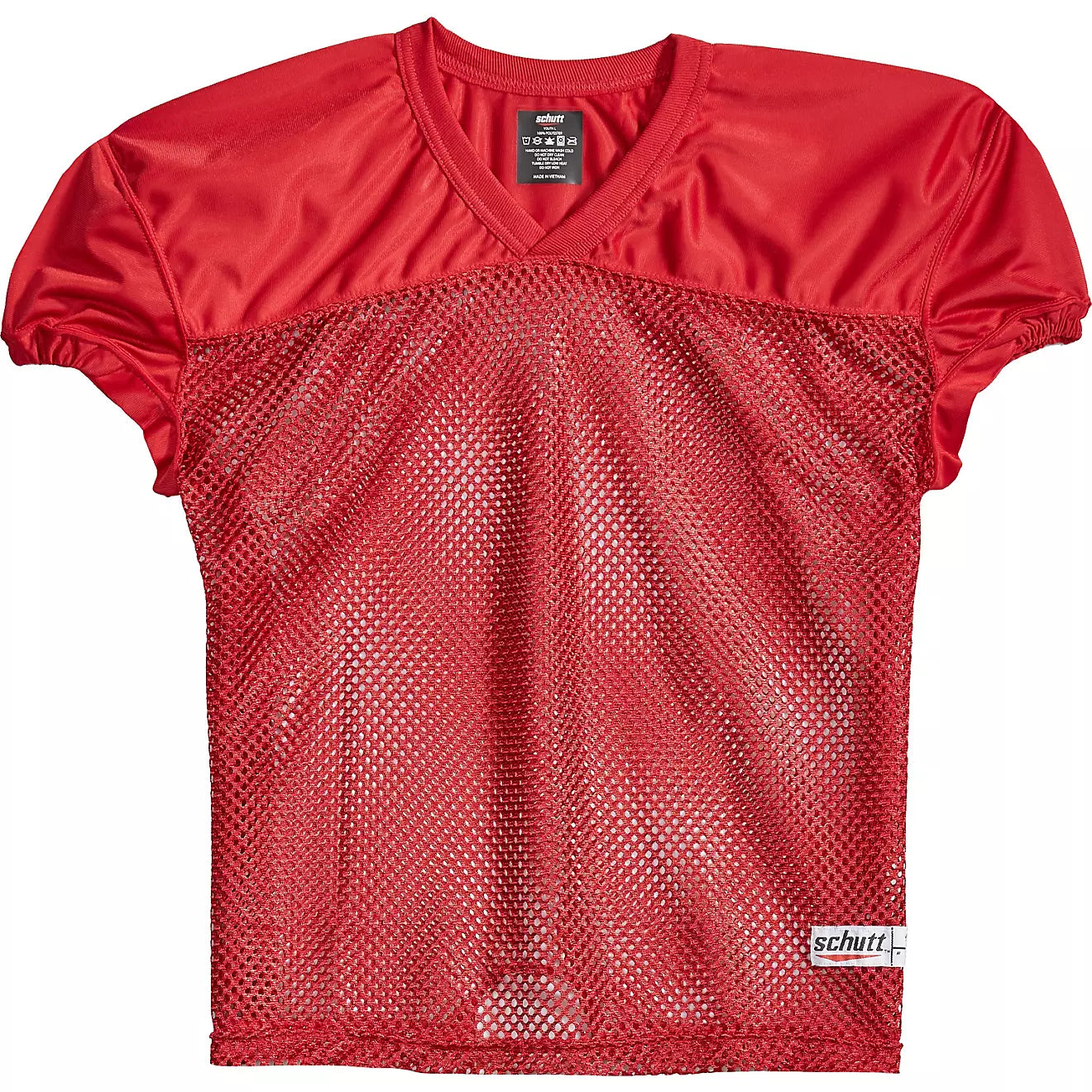 Schutt Boys' Pro Cut Practice Football Jersey (Red)