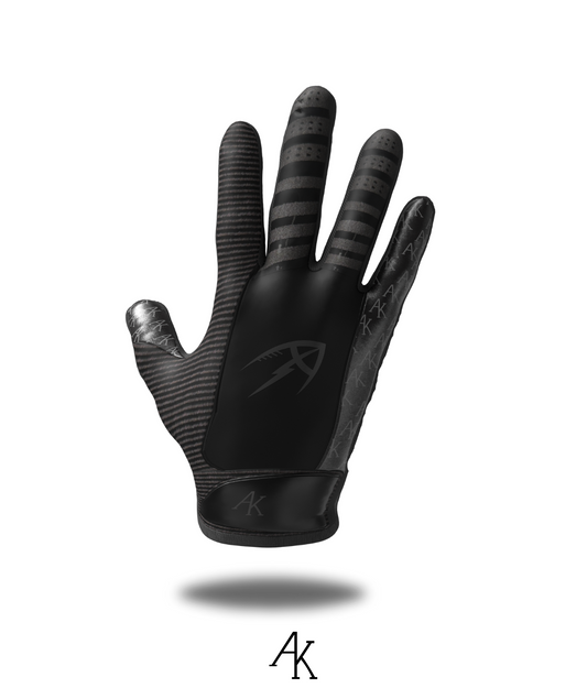 AK Elite Receiver Gloves (Black/Black)