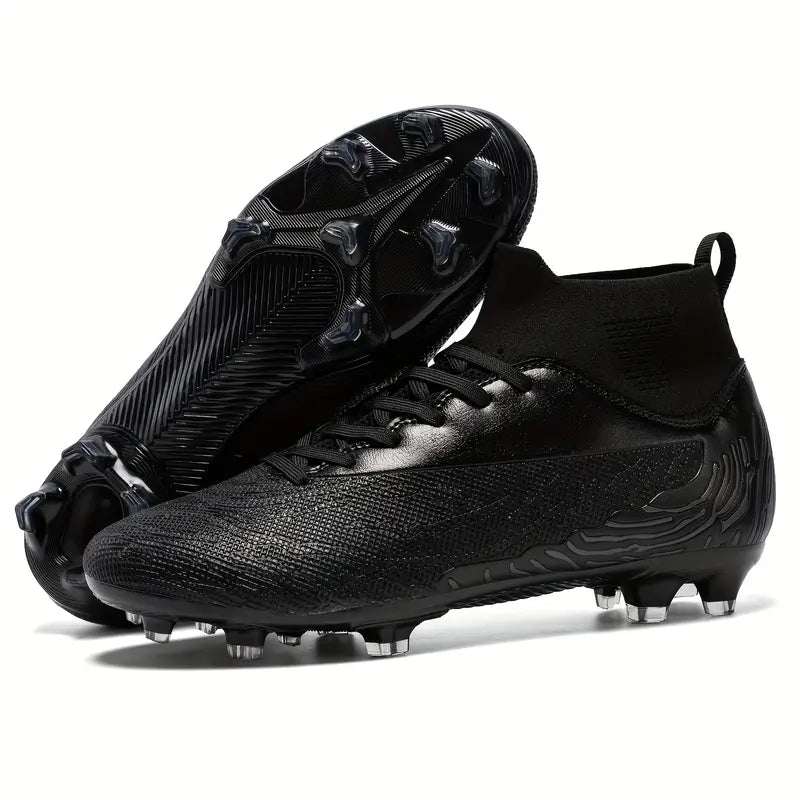 Core Black Mid Football Cleats (US 7.5)
