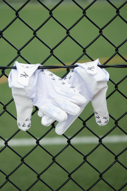 AK Elite 2.0 Receiver Gloves (White/White)