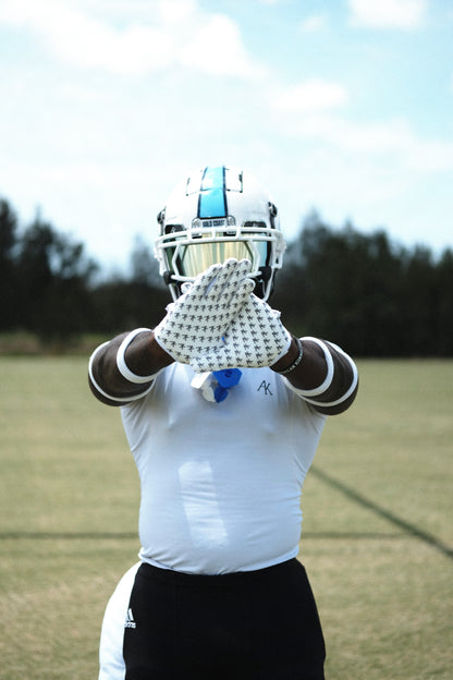 AK Elite 2.0 Receiver Gloves (White/White)