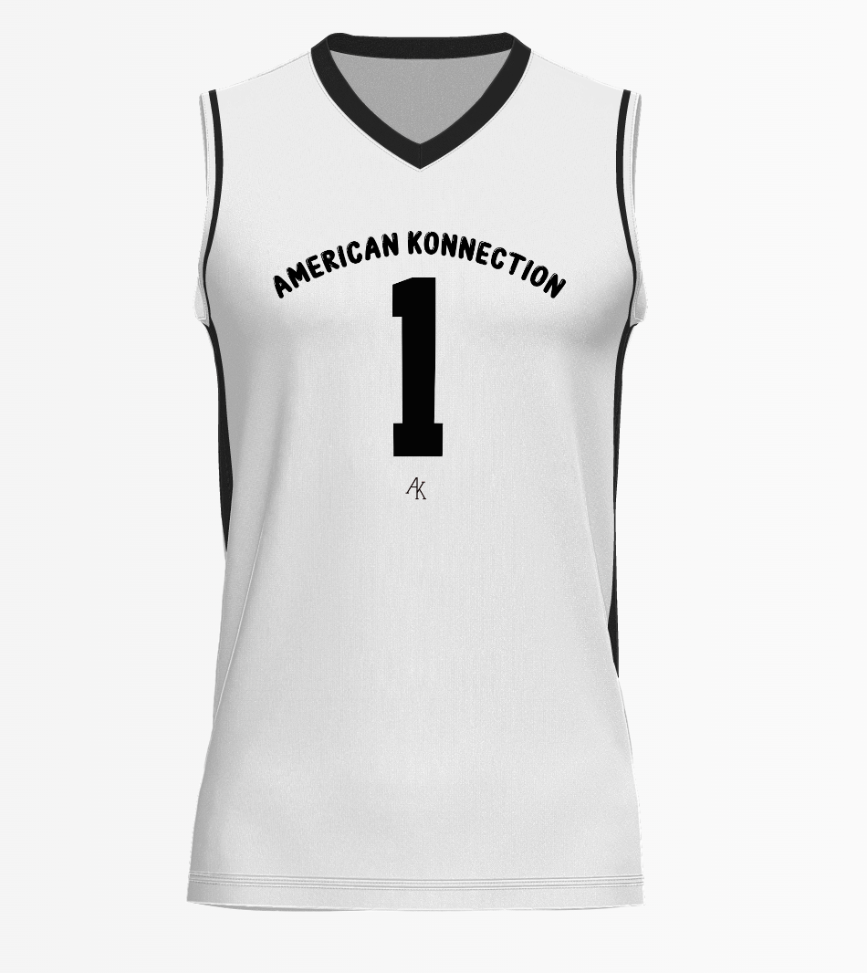 American Konnection Basketball Jersey (White)