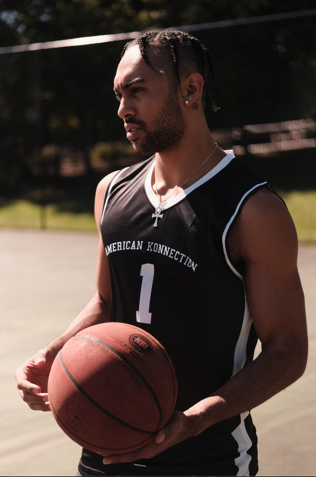 American Konnection Basketball Jersey (Black)