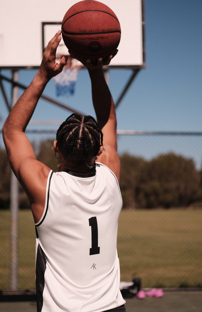 American Konnection Basketball Jersey (White)