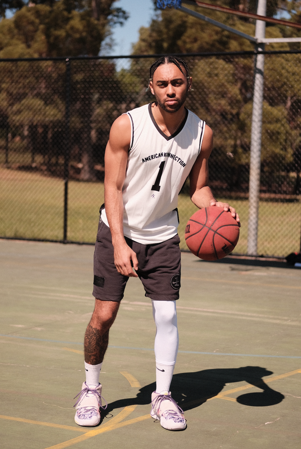 1 leg compression deals pants