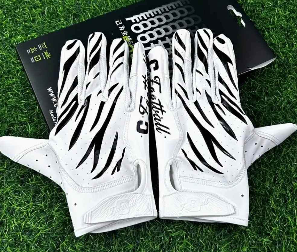 Youth Receiver Gloves (White)