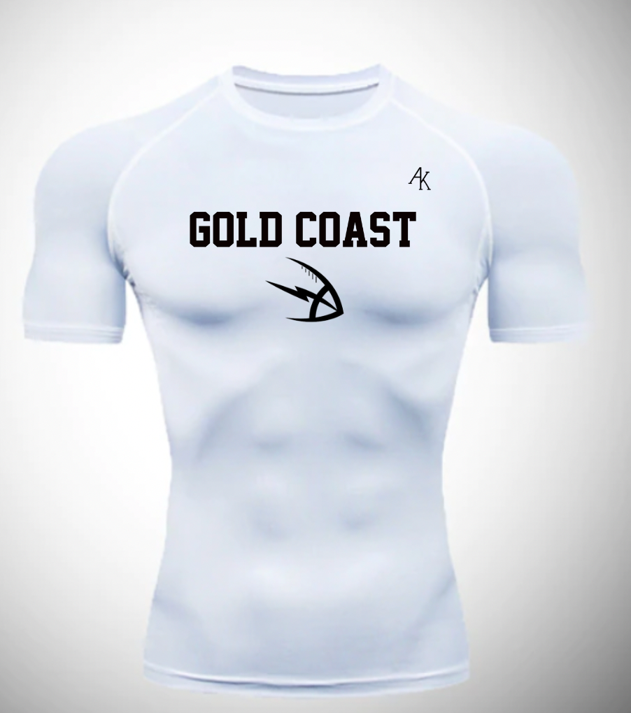 Gold Coast Compression Shirt (White)