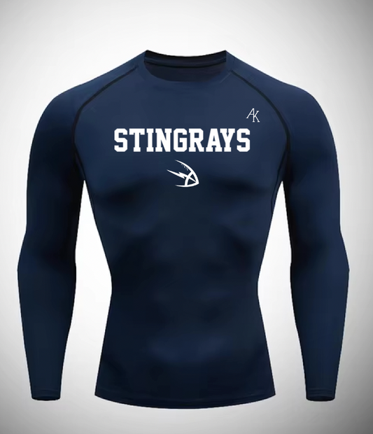 Gold Coast Longsleeve Compression Shirt (Navy)