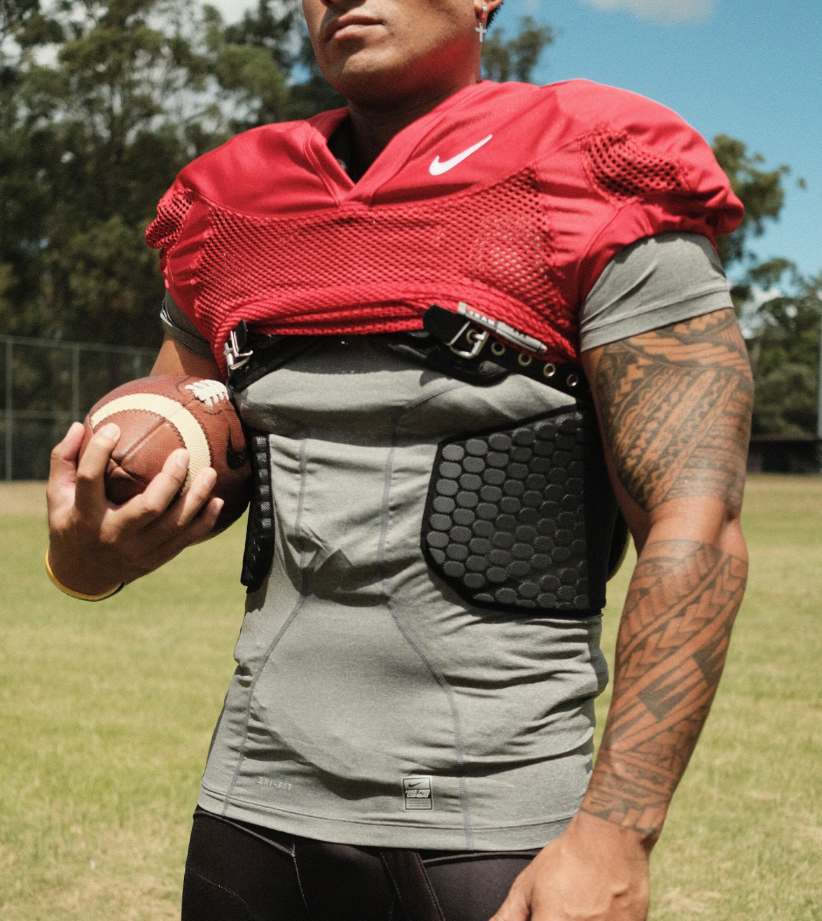 Nike Pro-cut Practice Jersey (Red) - Large