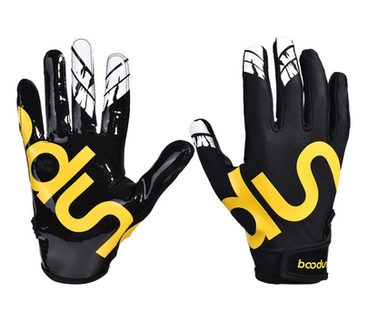 Black/Yellow Receiver Gloves